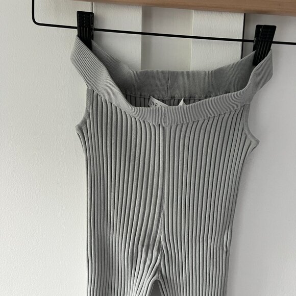 Live The Process Ribbed Flare Cutout Leggings - Gray - Size S - Picture 4 of 8